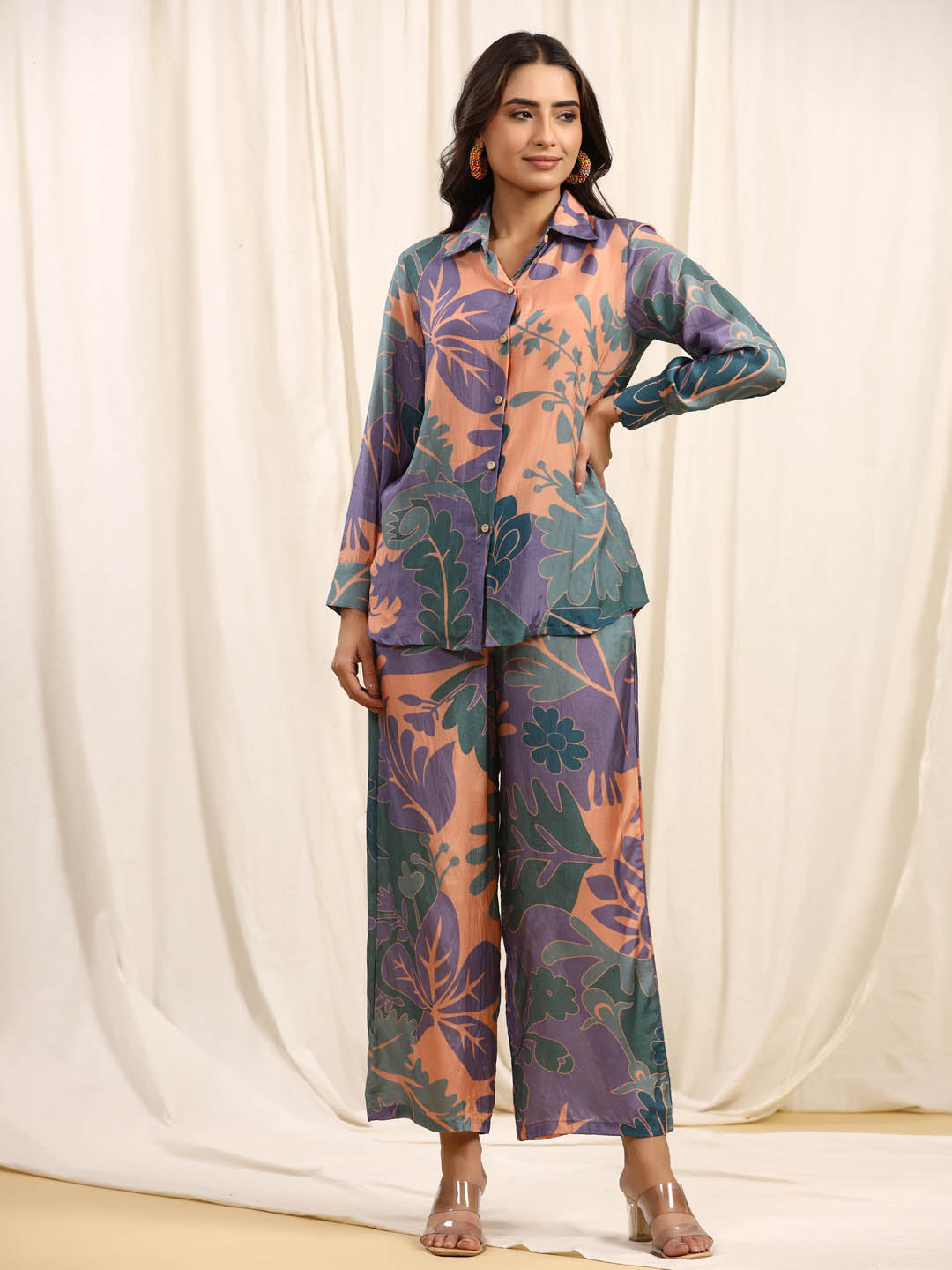 Printed Muslin Kurti With Pants