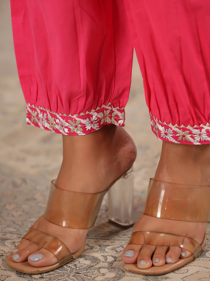 Leheriya Printed Cotton Kurta With Pants