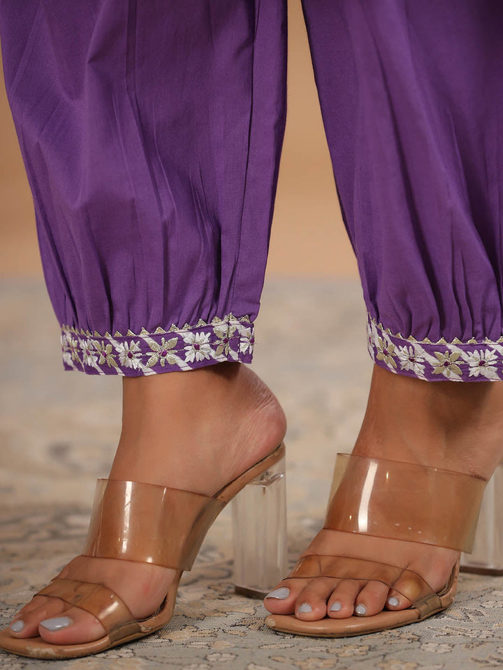 Leheriya Printed Cotton Kurta With Pants