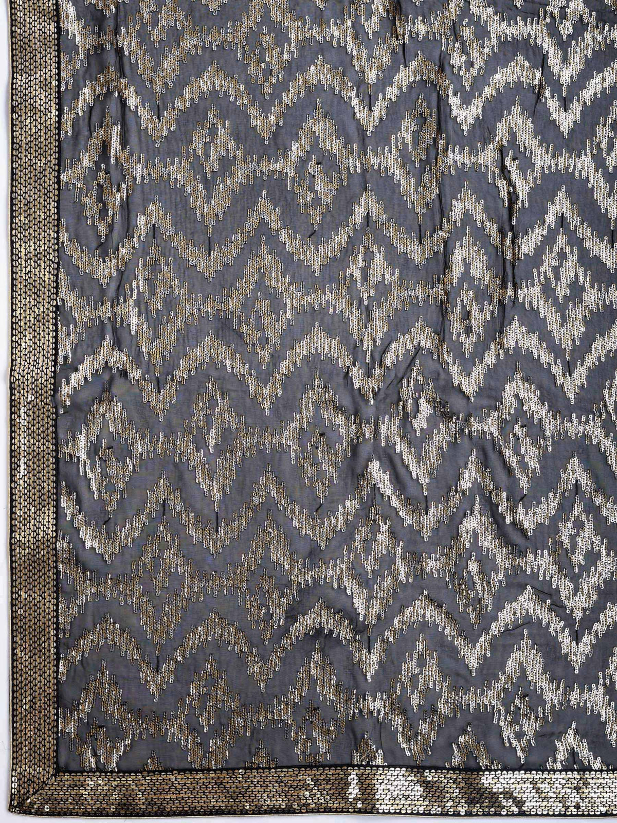 Sequin Embroidered Georgette Saree