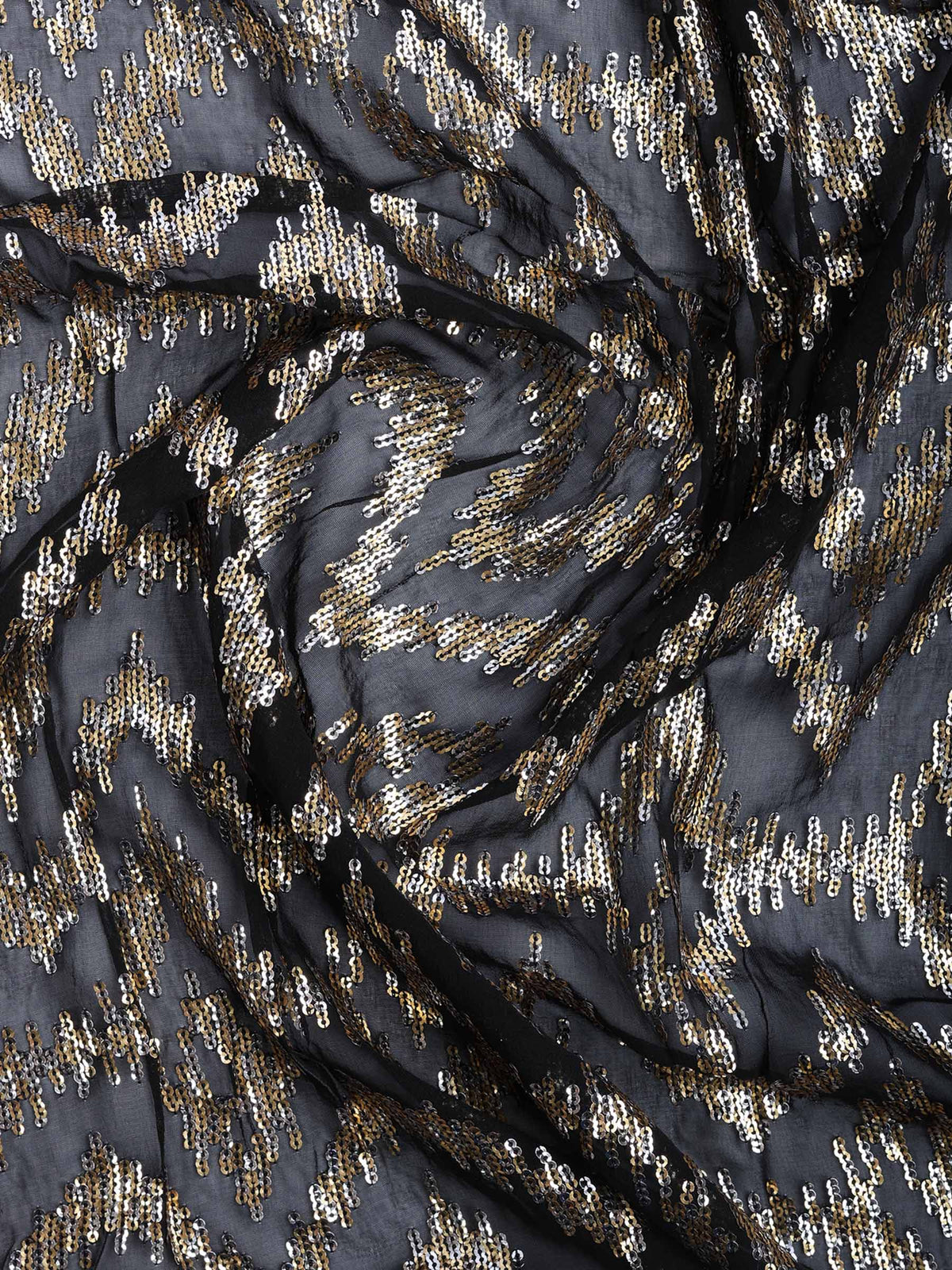 Sequin Embroidered Georgette Saree