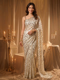 Sequin Embroidered Georgette Saree