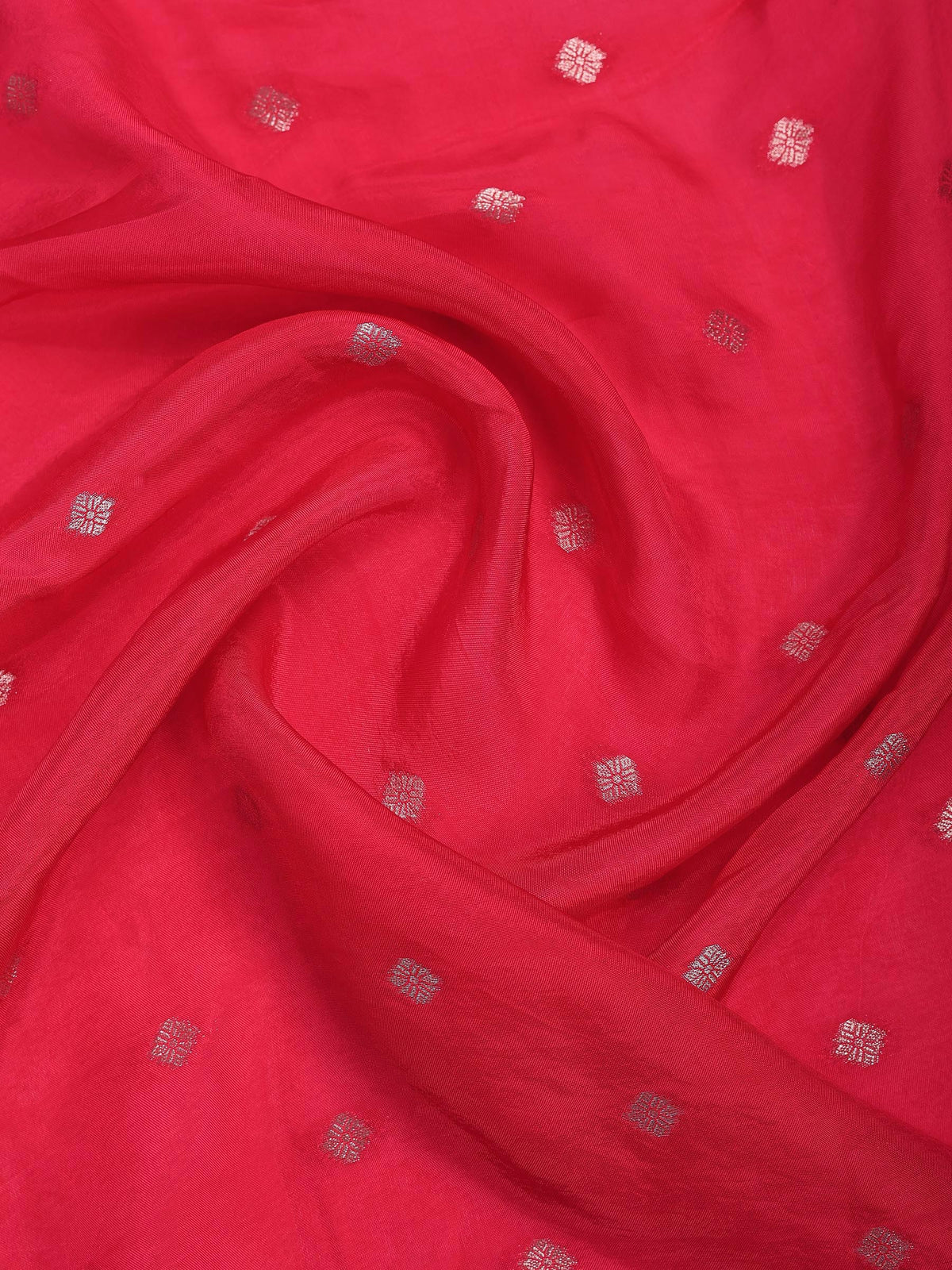 Rani Satin Woven Saree