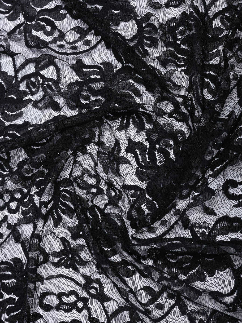 Black Lace Embroidered Saree