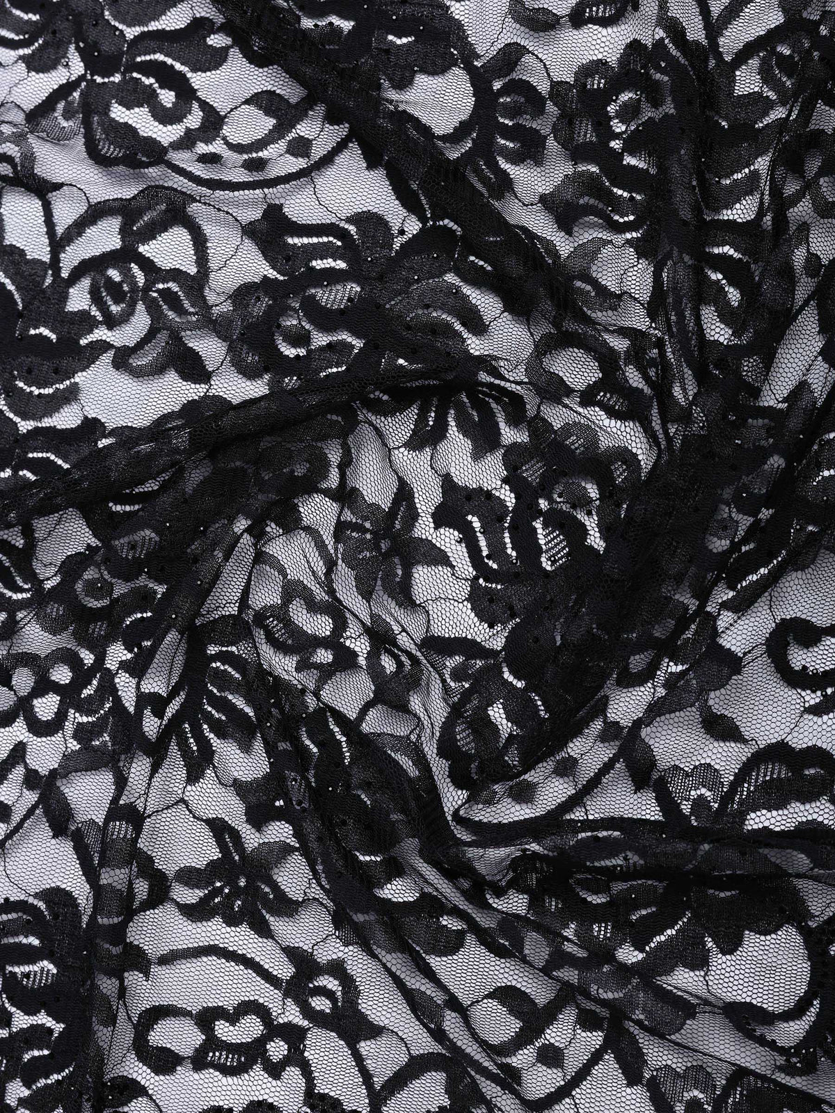 Black Lace Embroidered Saree