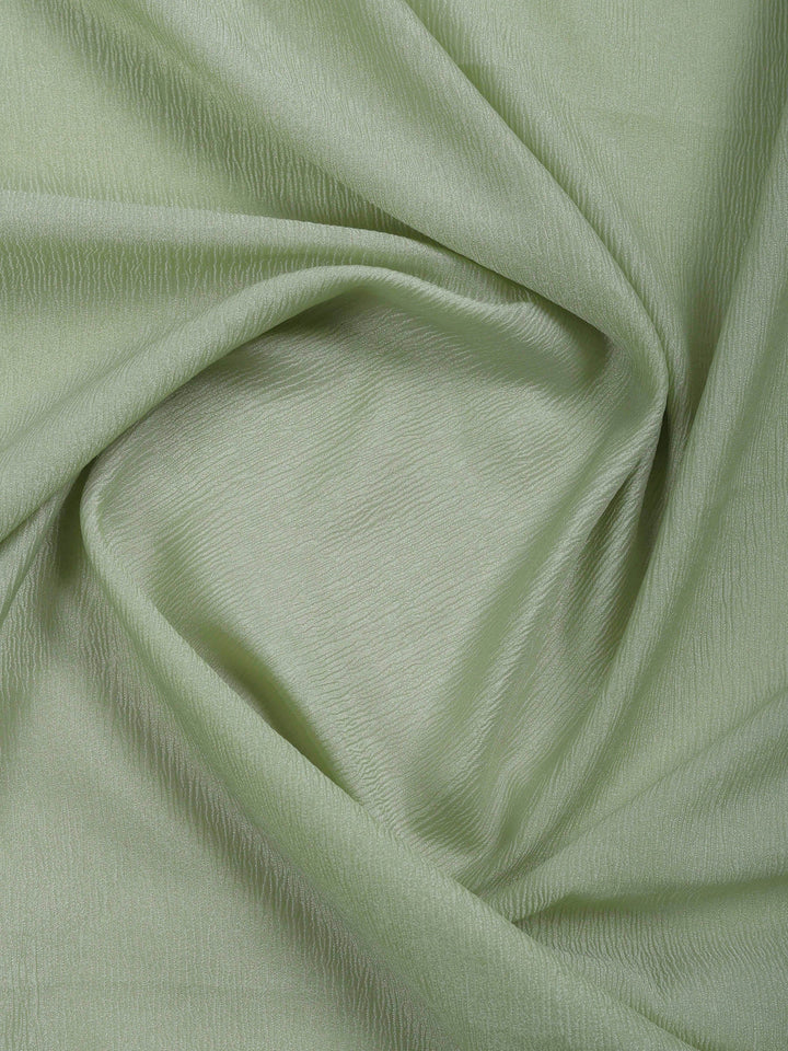 Dusty Green Embroidered Organza Saree
