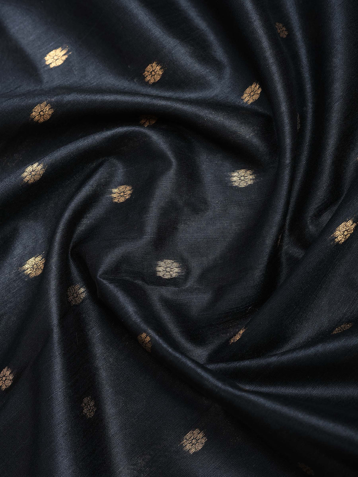 Black Tussar Printed Saree