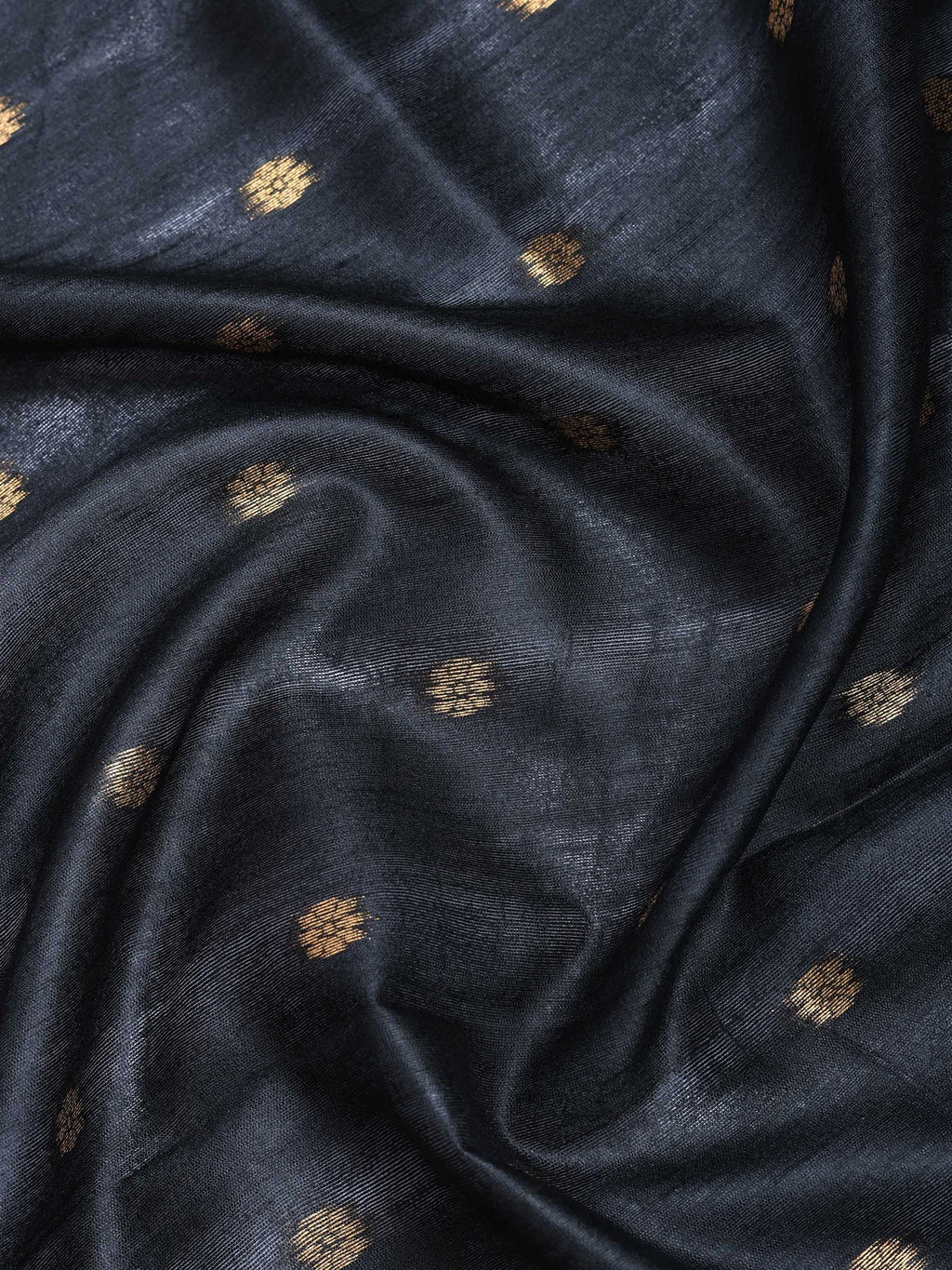 Black Tussar Printed Saree