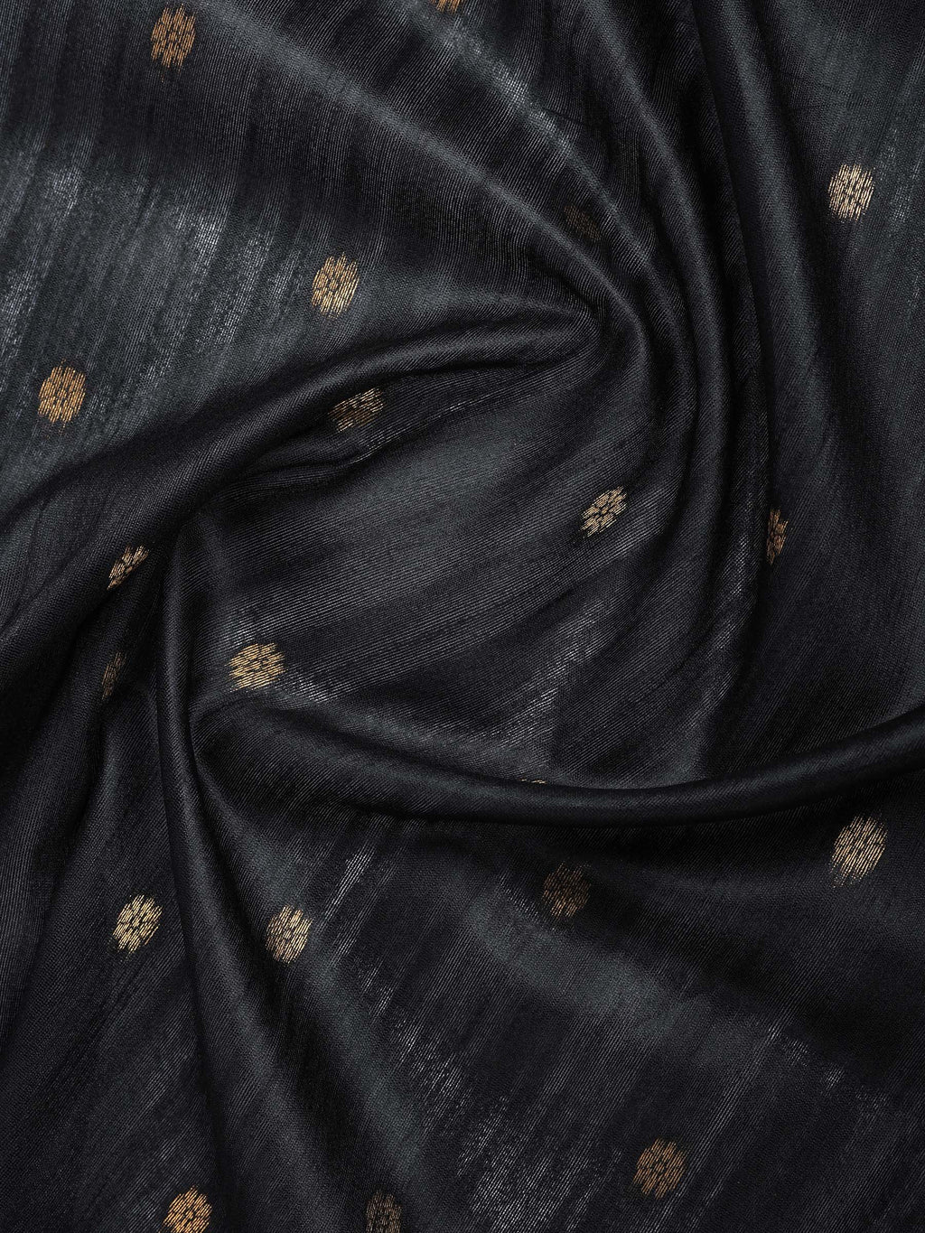 Black Tussar Printed Saree