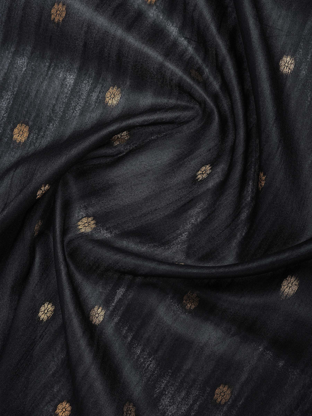 Black Tussar Printed Saree