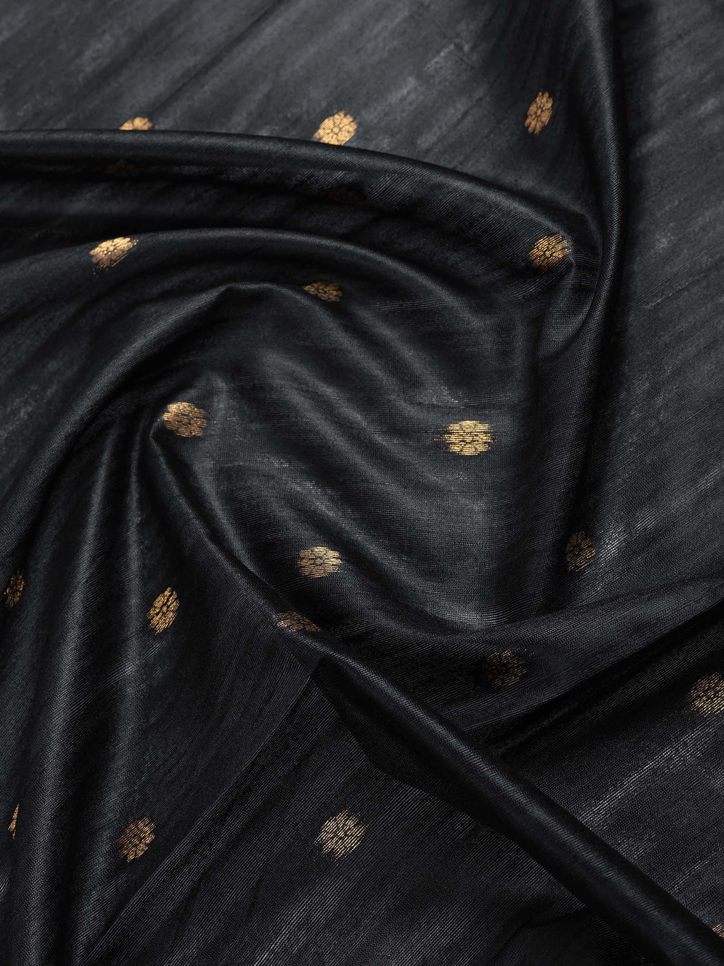 Black Tussar Printed Saree