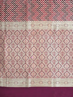 Maroon Woven Design Satin Saree