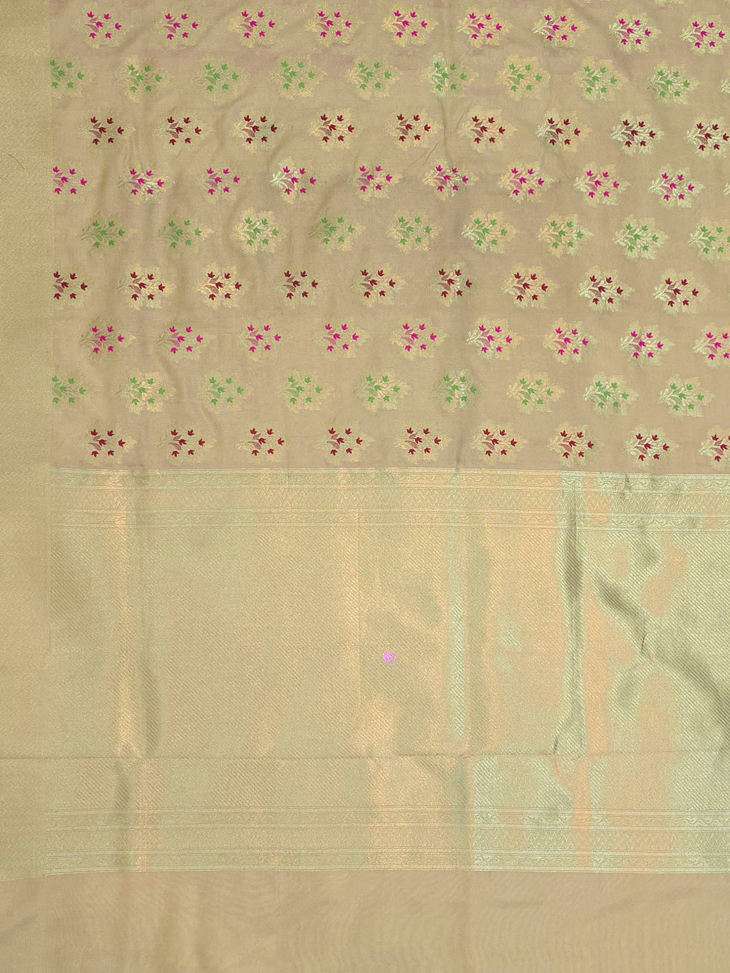 Beige Woven Design Banarasi Saree
