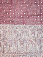 Rani Woven Design Satin Saree