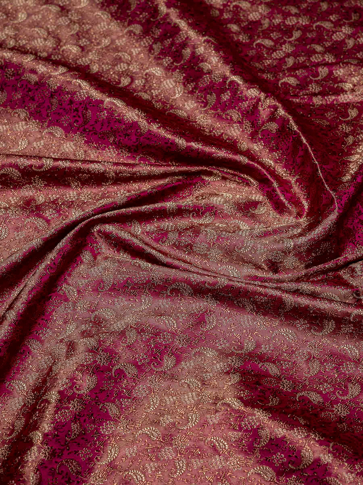 Maroon Woven Design Satan Saree