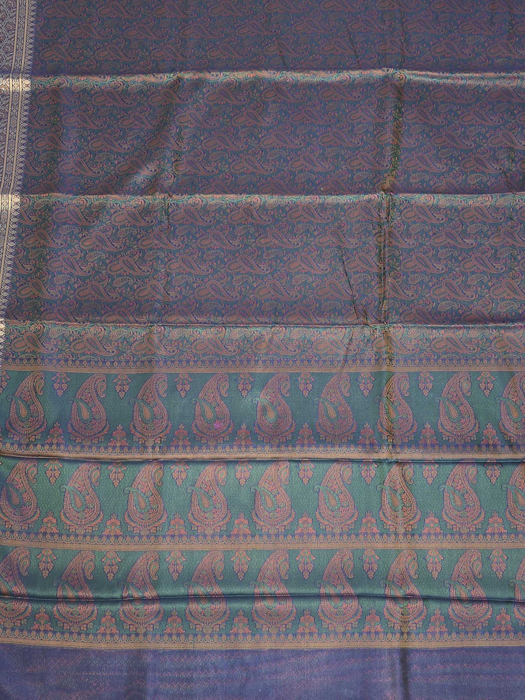 Navy Blue Woven Design Banarasi Saree