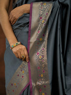Grey Woven Design Banarasi Saree