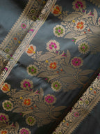 Grey Woven Design Banarasi Saree