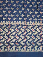 Navy Blue Woven Design Art Silk Saree