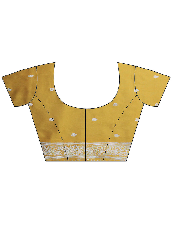 Mustard Woven Design Art Silk Saree