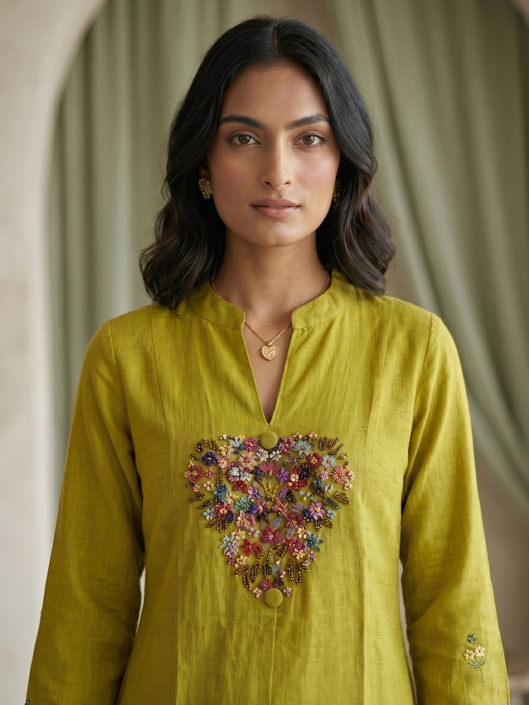 Printed Cotton Blend Kurta Set