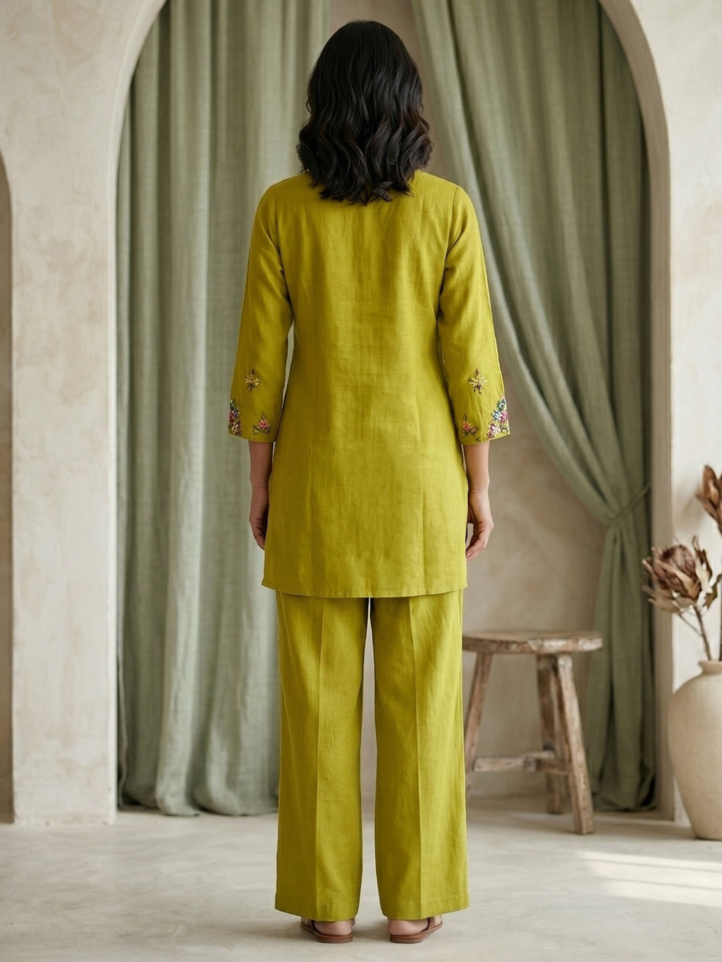 Printed Cotton Blend Kurta Set