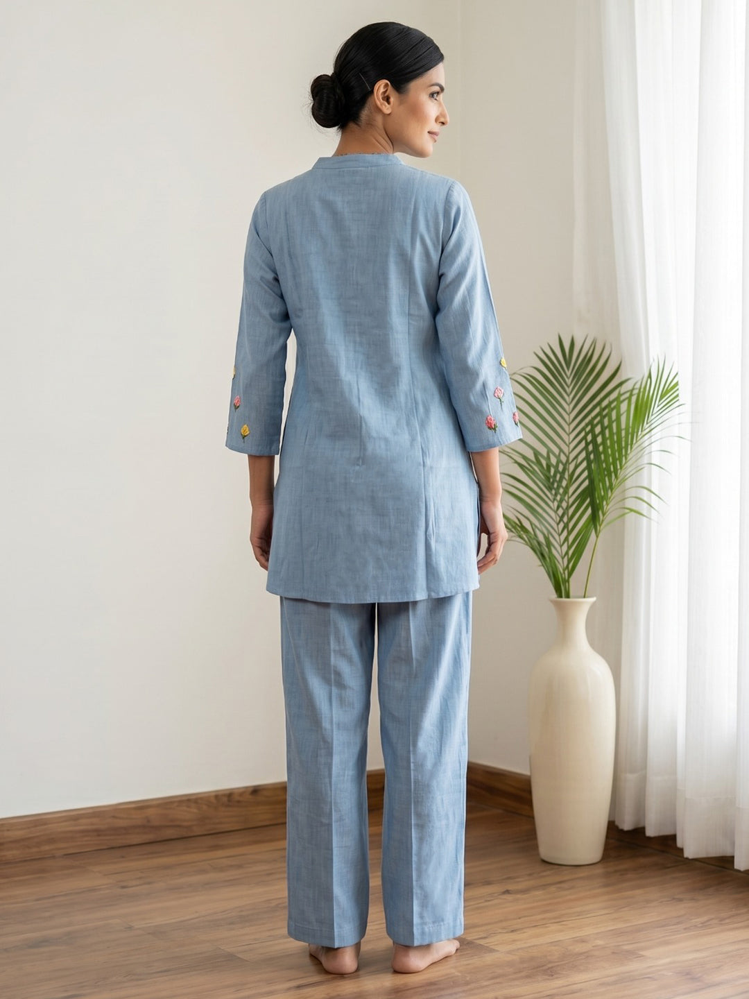 Printed Cotton Blend Kurta Set