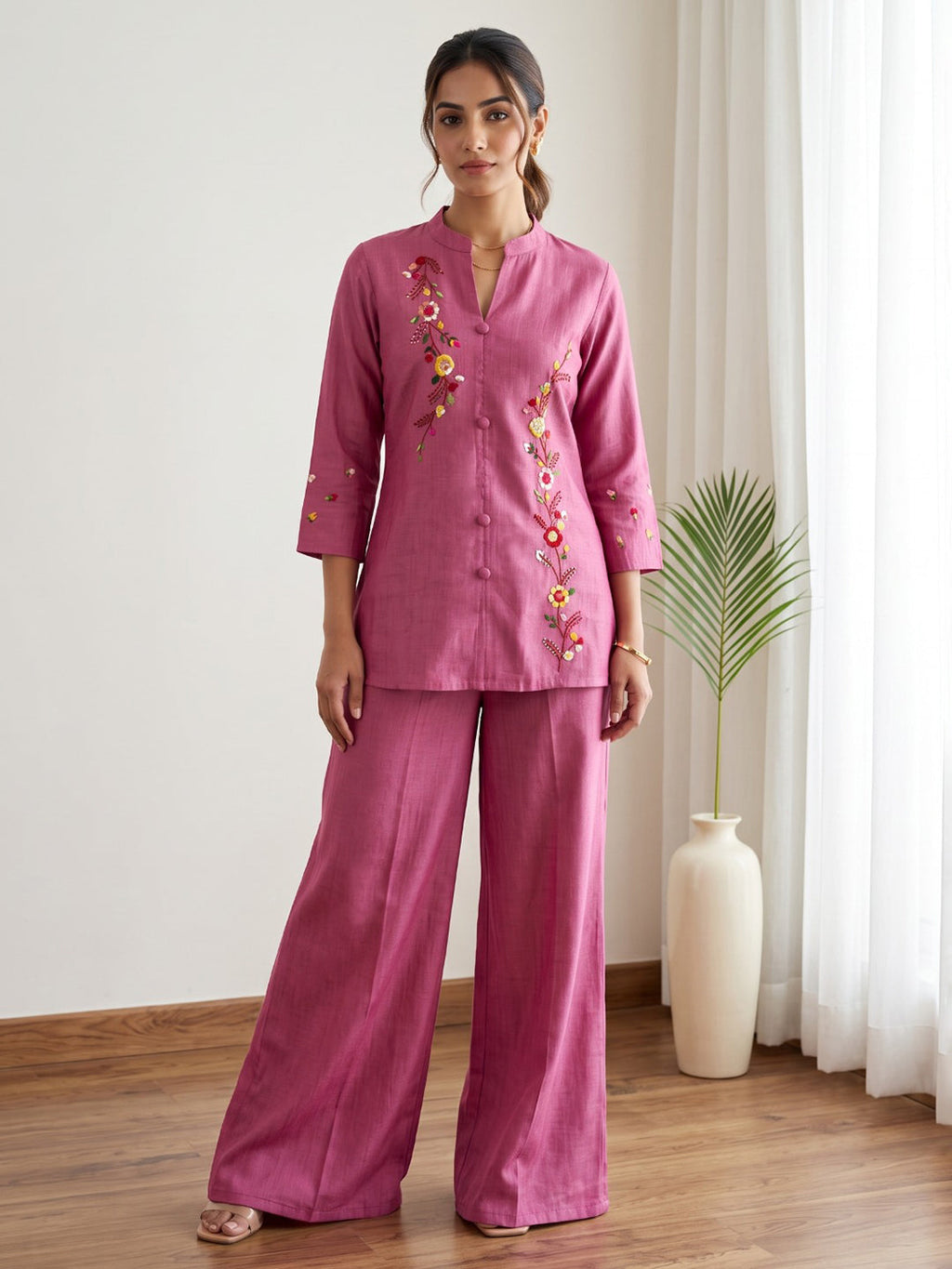 Printed Cotton Blend Kurta Set
