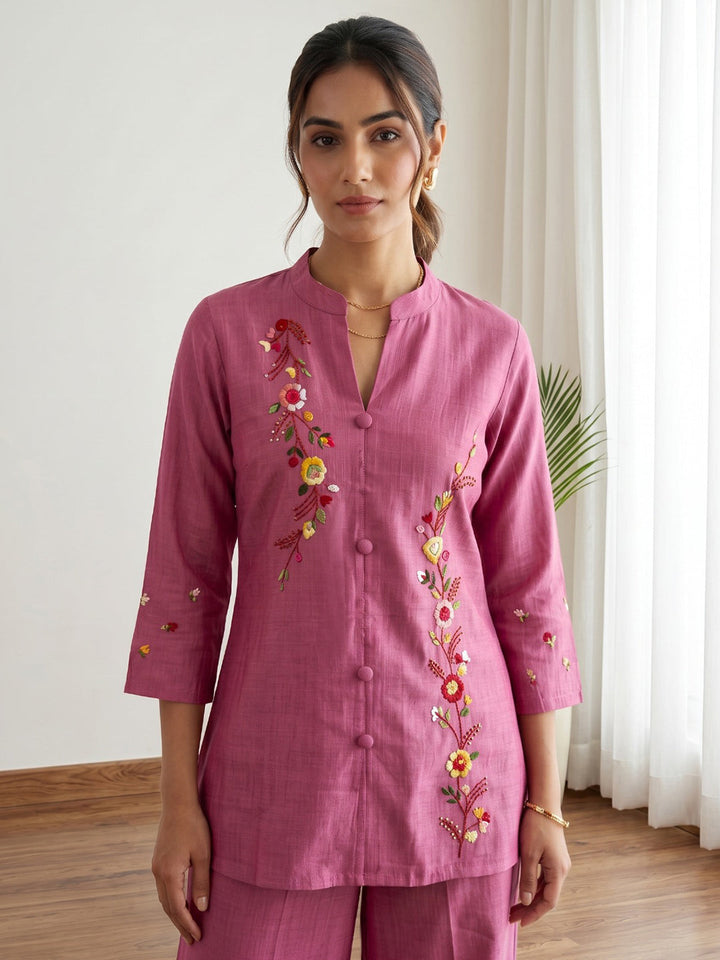 Printed Cotton Blend Kurta Set