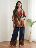 Printed Cotton Blend Kurta Set