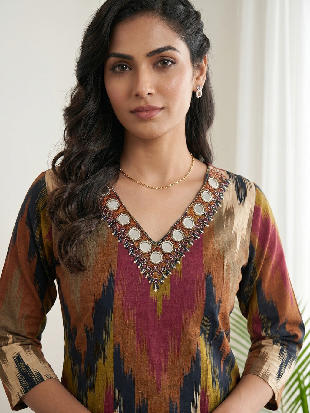 Printed Cotton Blend Kurta Set