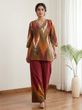 Printed Cotton Blend Kurta Set