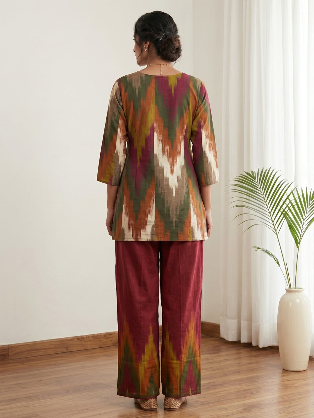 Printed Cotton Blend Kurta Set