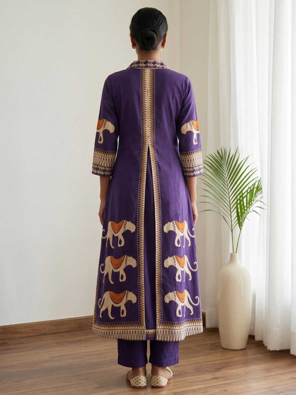 Printed Cotton Blend Kurta Set