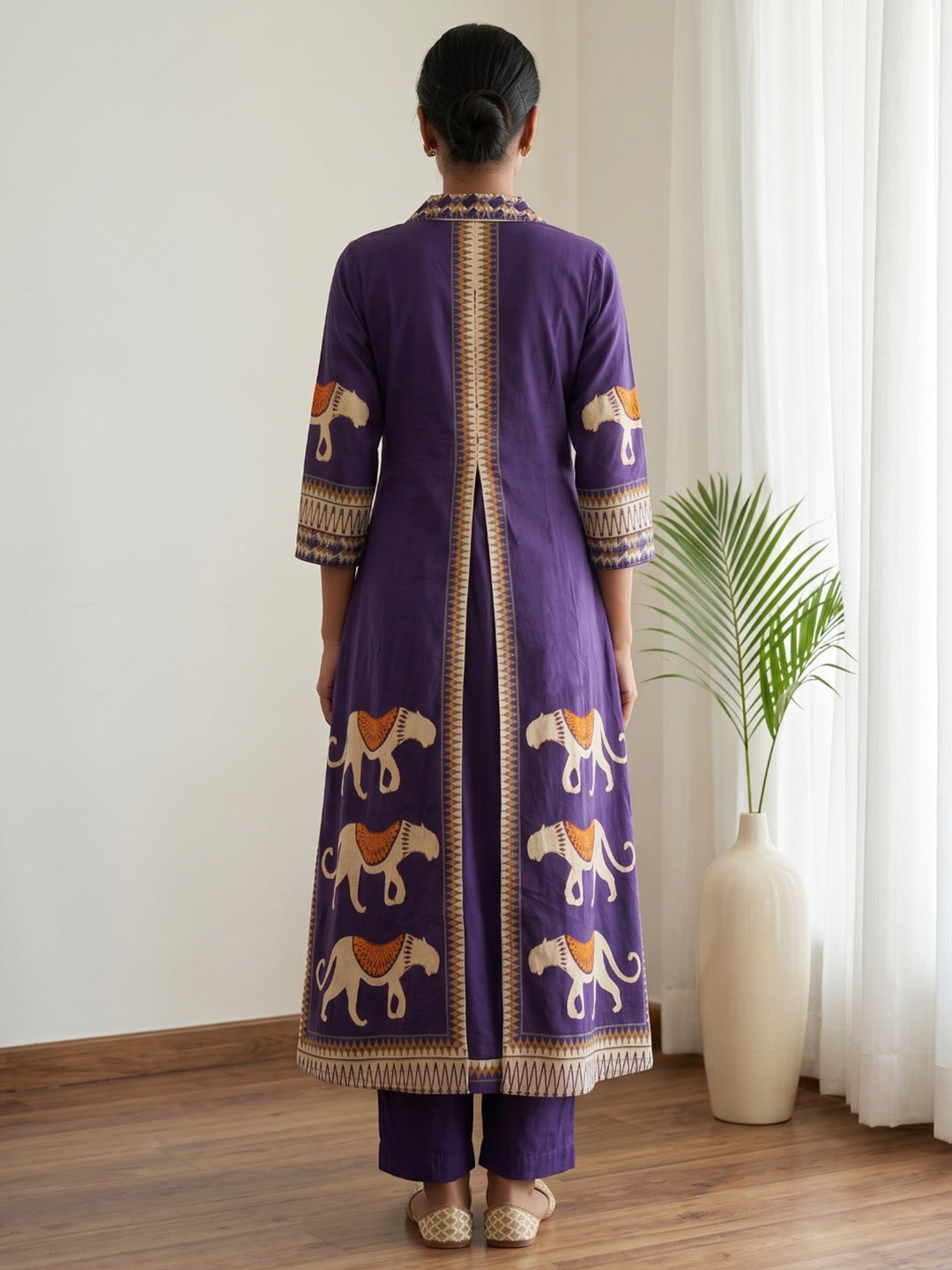 Printed Cotton Blend Kurta Set