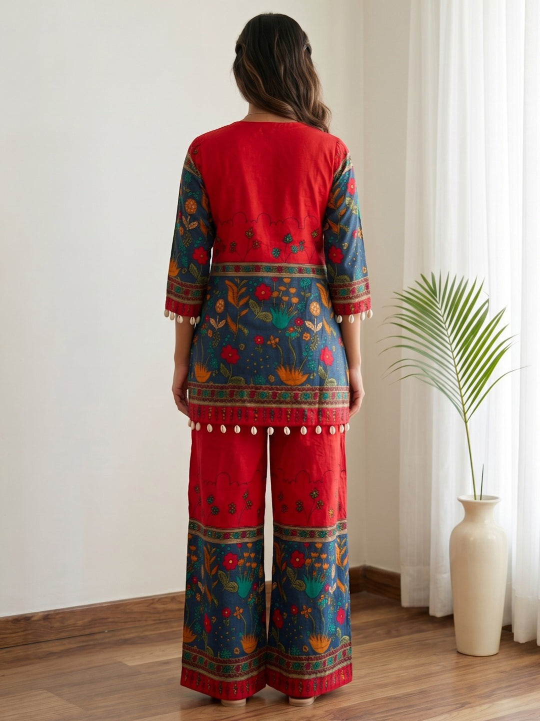 Embroidery Cotton Blend Kurta Set
