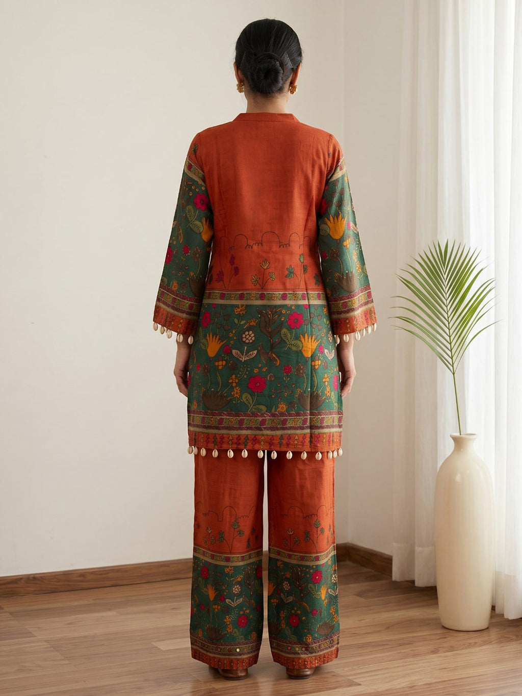 Embroidery Cotton Blend Kurta Set