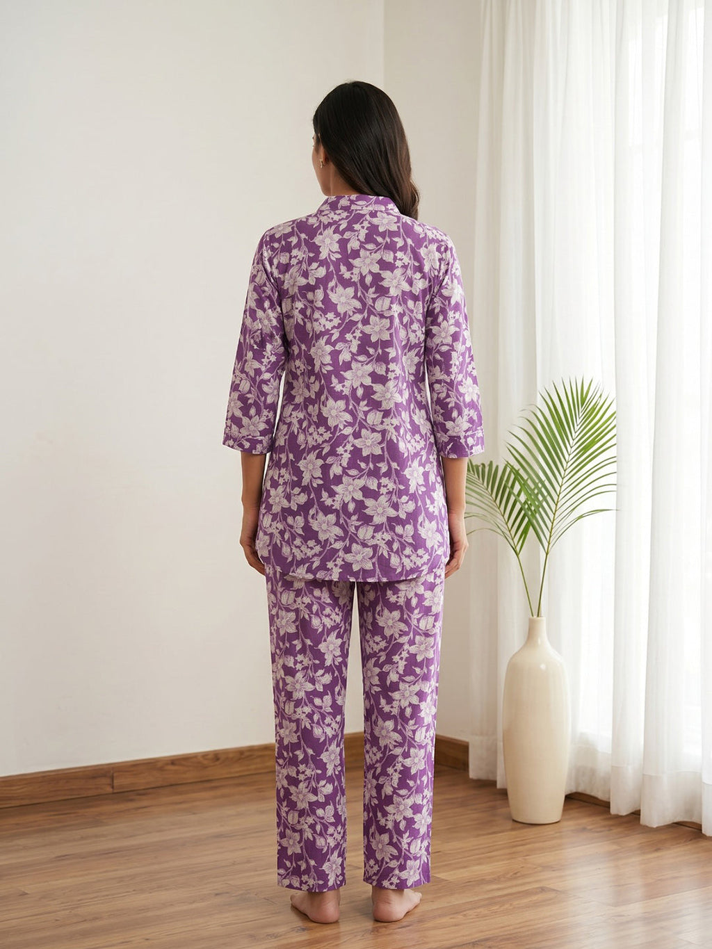 Printed Cotton Blend Kurta Set