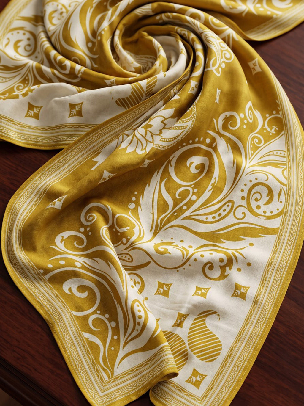 Yellow Printed Cotton Blend Kurta With Pant & Dupatta