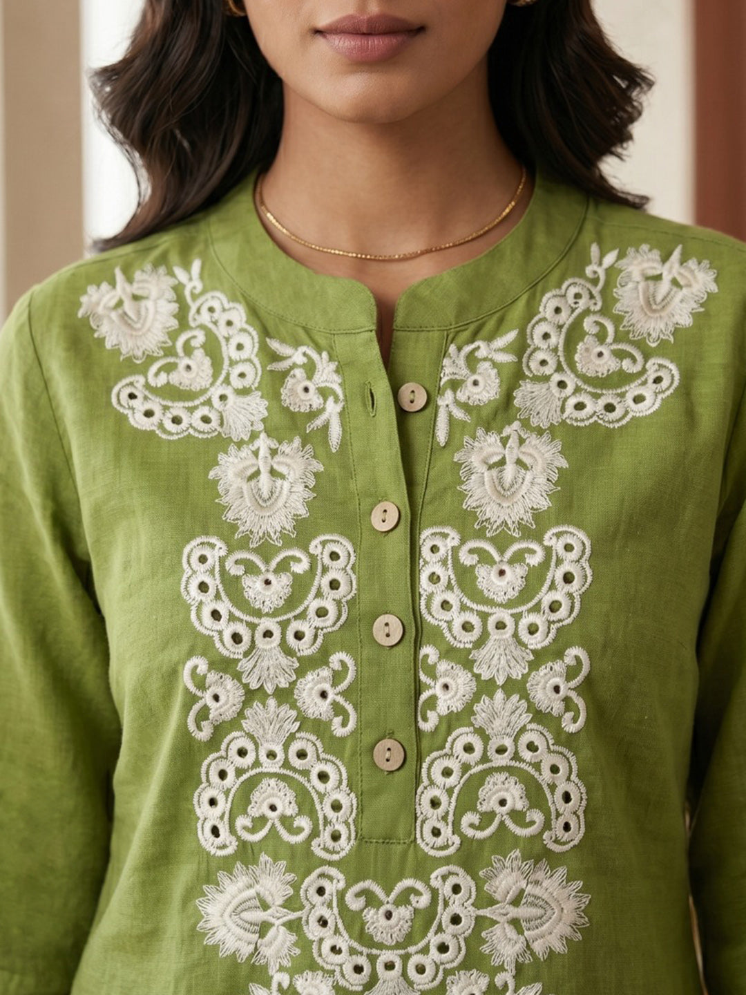Printed Cotton Blend Kurta Set