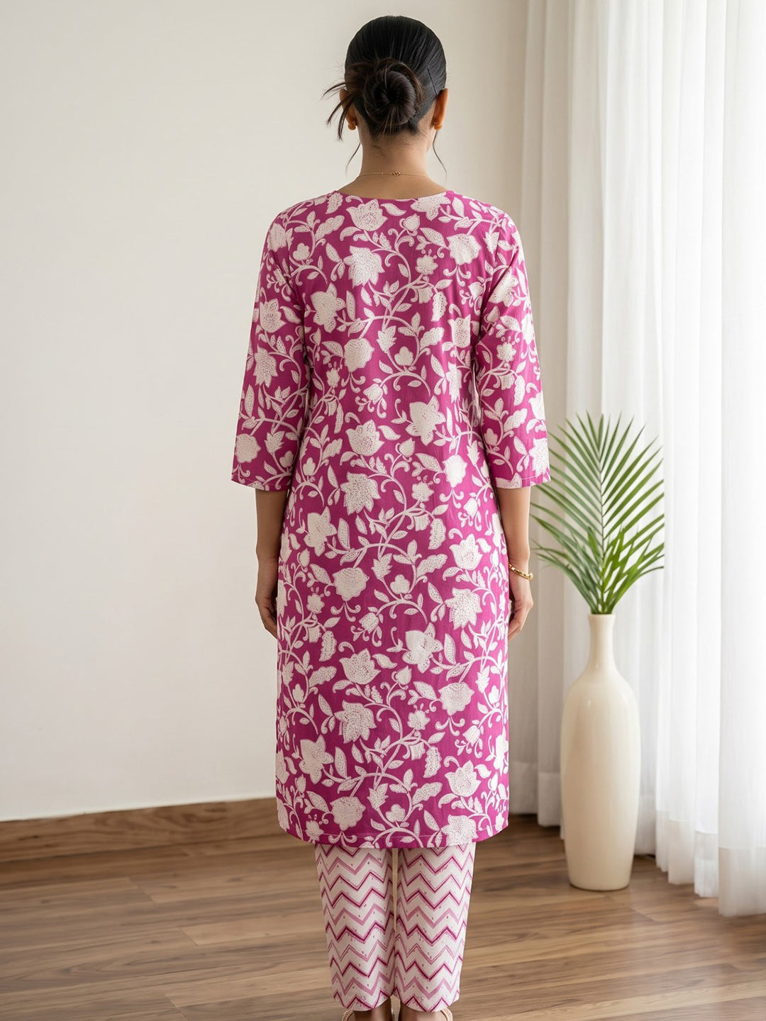 Rani Printed Cotton Blend Kurta Set