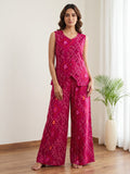 Printed Cotton Blend Kurta Set