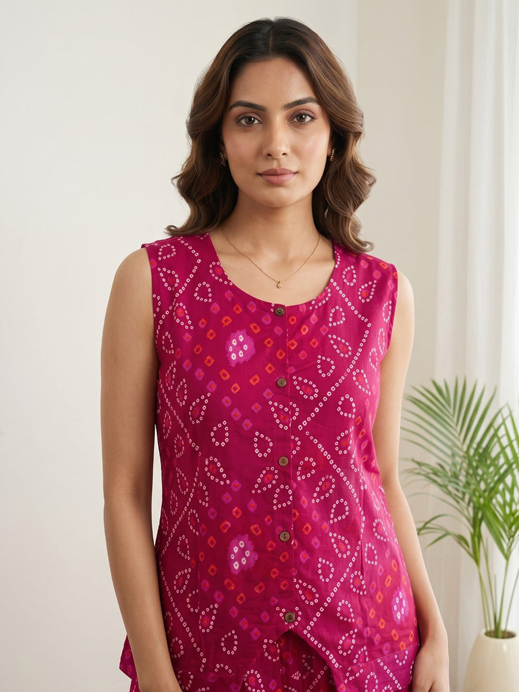 Printed Cotton Blend Kurta Set