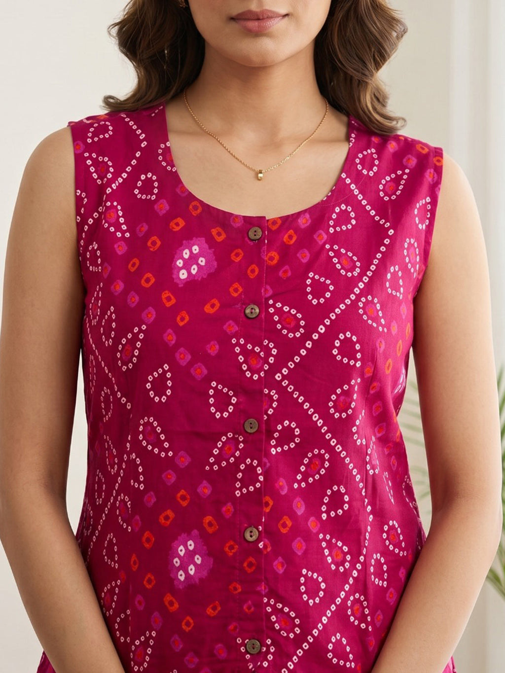 Printed Cotton Blend Kurta Set