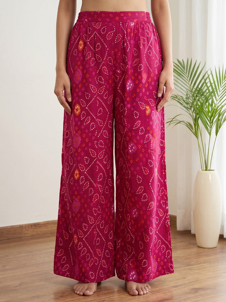 Printed Cotton Blend Kurta Set