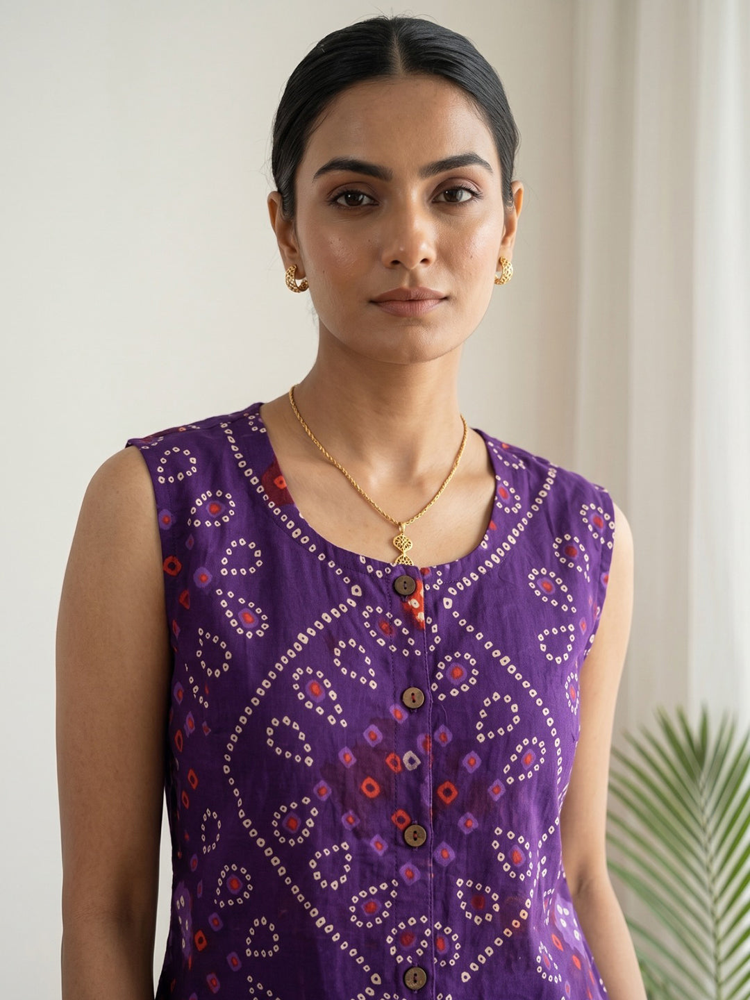 Printed Cotton Blend Kurta Set