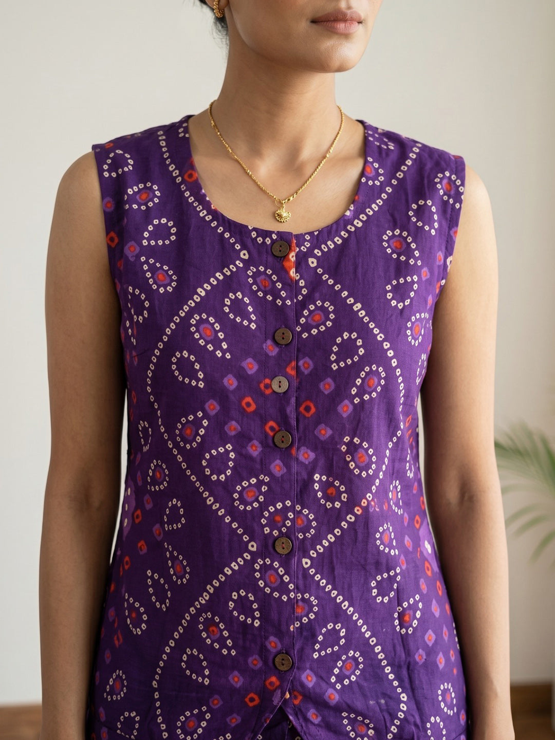 Printed Cotton Blend Kurta Set