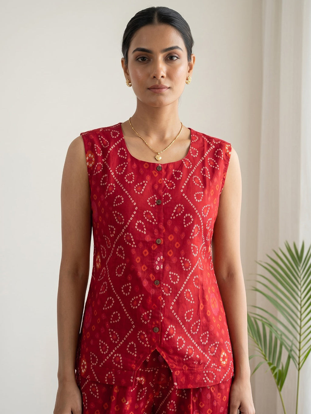 Printed Cotton Blend Kurta Set