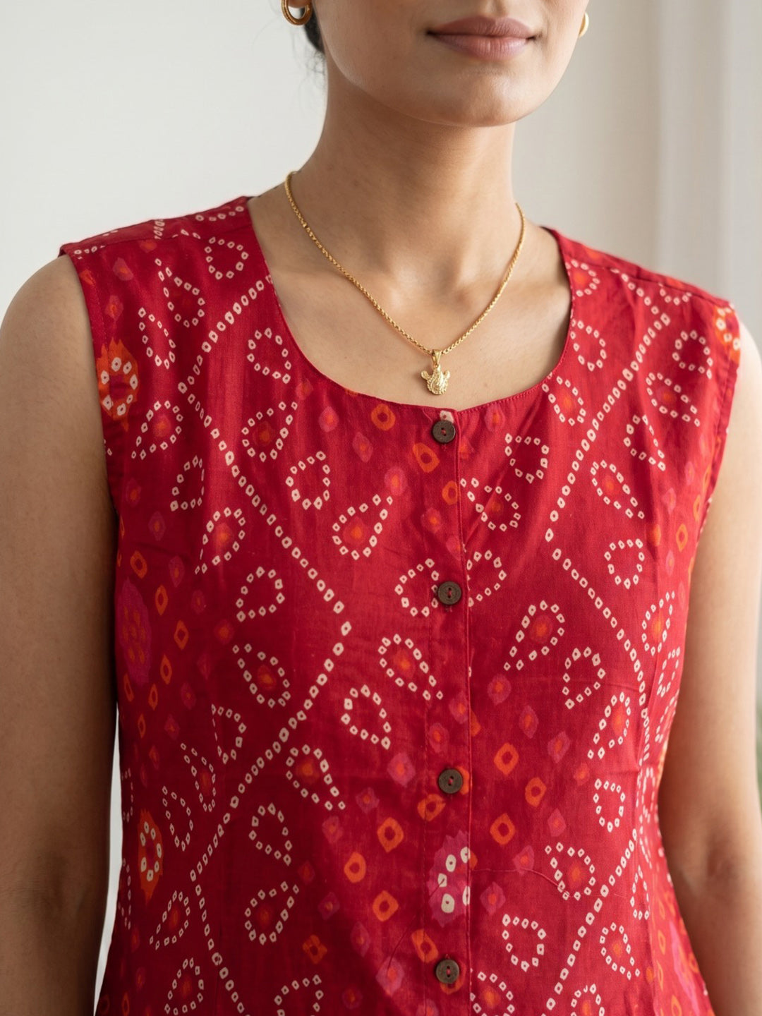 Printed Cotton Blend Kurta Set