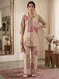 Printed Cotton Blend Kurta Set